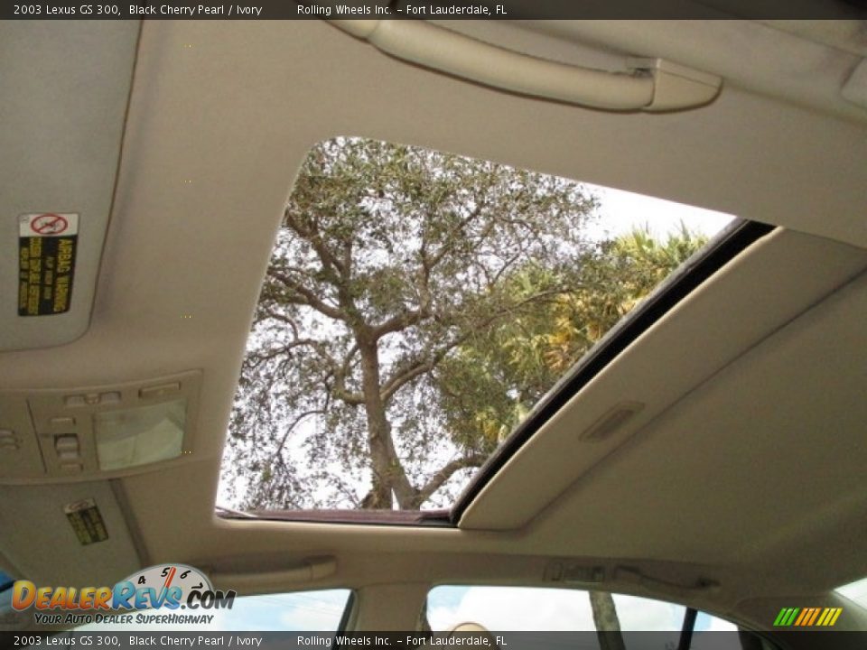2003 Lexus GS 300 Black Cherry Pearl / Ivory Photo #4