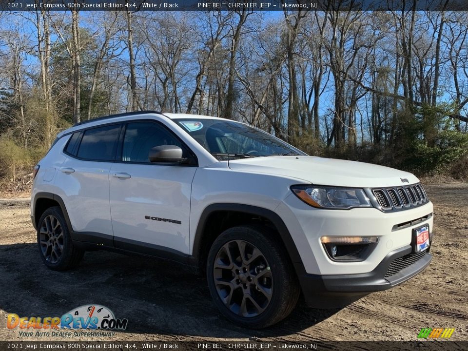 2021 Jeep Compass 80th Special Edition 4x4 White / Black Photo #1