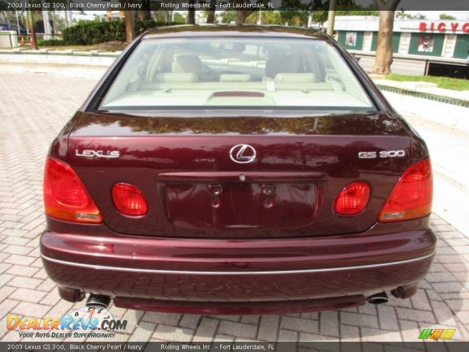 2003 Lexus GS 300 Black Cherry Pearl / Ivory Photo #7