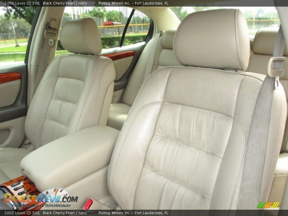 2003 Lexus GS 300 Black Cherry Pearl / Ivory Photo #8