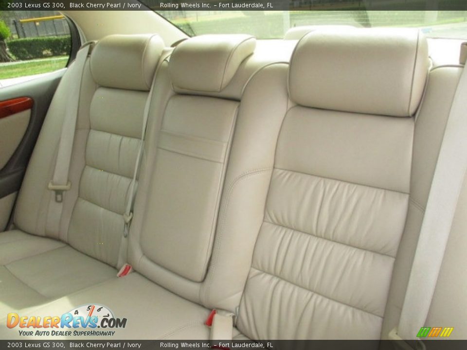 2003 Lexus GS 300 Black Cherry Pearl / Ivory Photo #10
