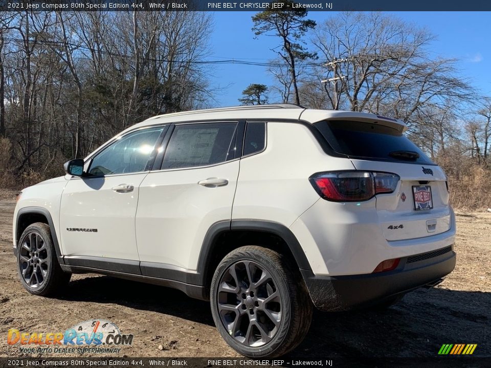 2021 Jeep Compass 80th Special Edition 4x4 White / Black Photo #6