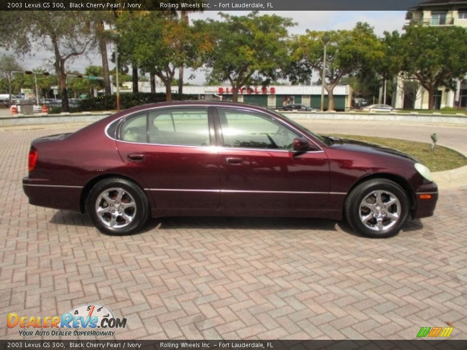 2003 Lexus GS 300 Black Cherry Pearl / Ivory Photo #11