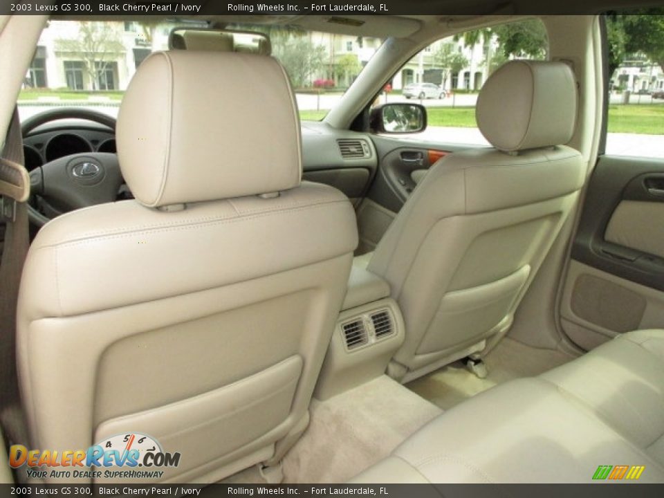 2003 Lexus GS 300 Black Cherry Pearl / Ivory Photo #12
