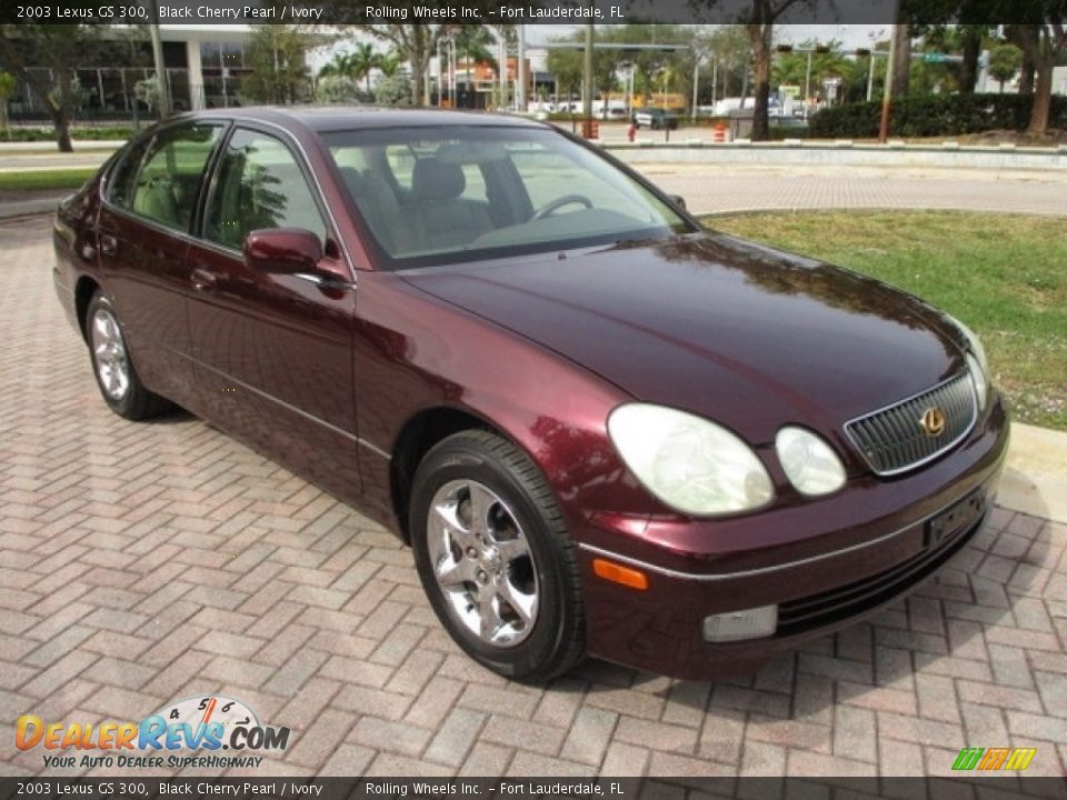 2003 Lexus GS 300 Black Cherry Pearl / Ivory Photo #13
