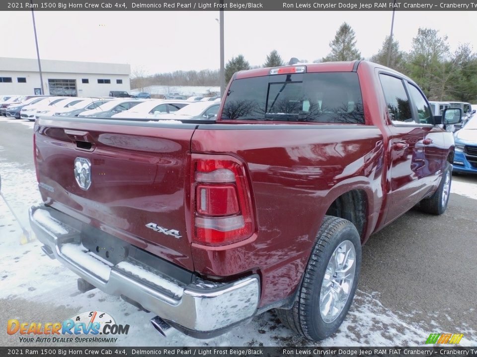 2021 Ram 1500 Big Horn Crew Cab 4x4 Delmonico Red Pearl / Light Frost Beige/Black Photo #5