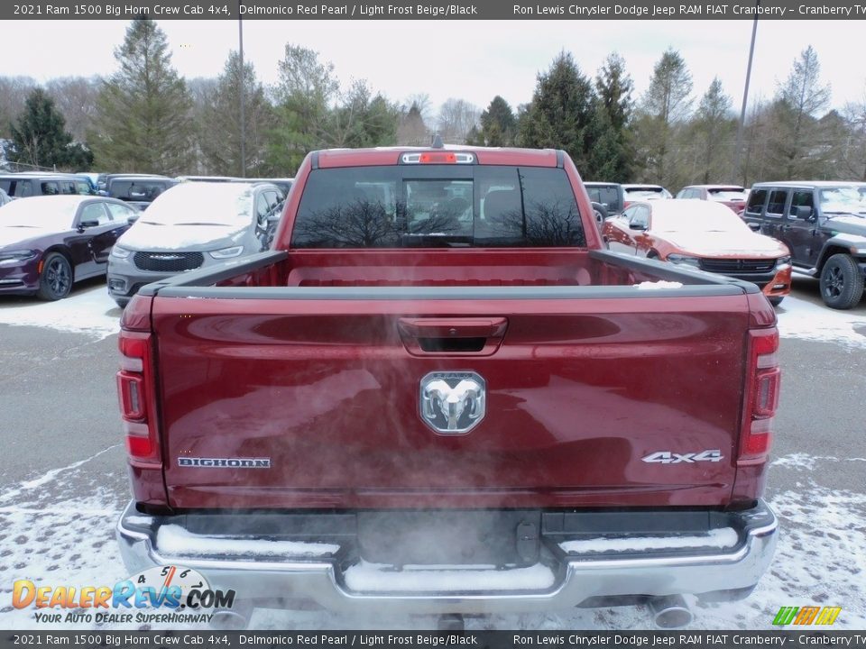 2021 Ram 1500 Big Horn Crew Cab 4x4 Delmonico Red Pearl / Light Frost Beige/Black Photo #6