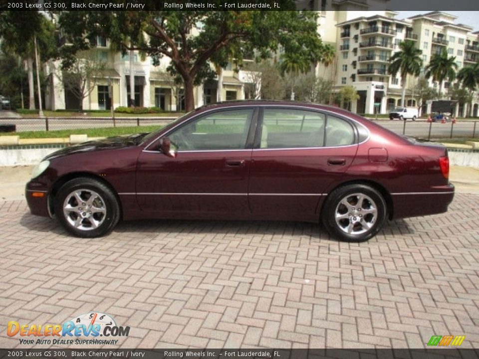 2003 Lexus GS 300 Black Cherry Pearl / Ivory Photo #17