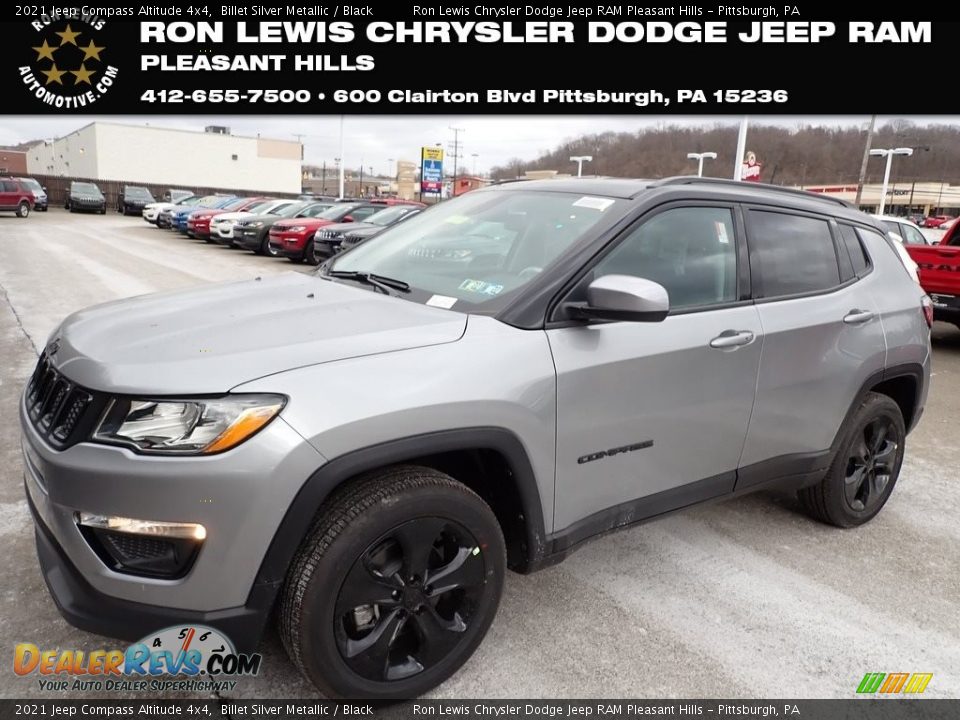 2021 Jeep Compass Altitude 4x4 Billet Silver Metallic / Black Photo #1