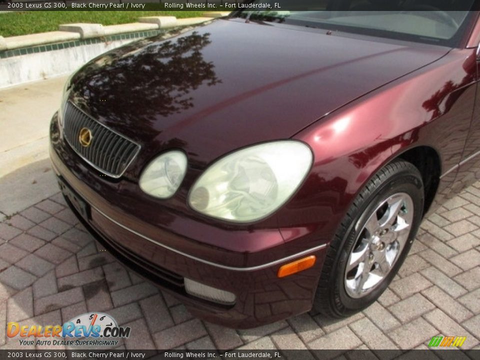 2003 Lexus GS 300 Black Cherry Pearl / Ivory Photo #19
