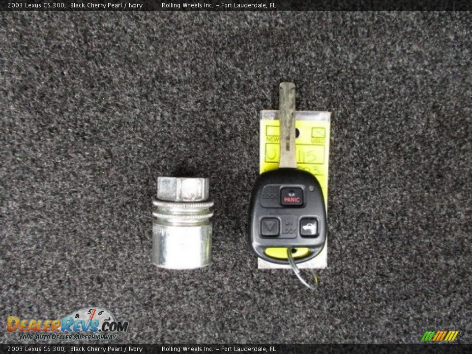 2003 Lexus GS 300 Black Cherry Pearl / Ivory Photo #20