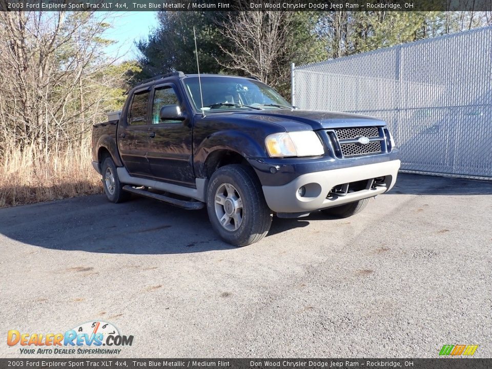2003 Ford Explorer Sport Trac XLT 4x4 True Blue Metallic / Medium Flint Photo #1