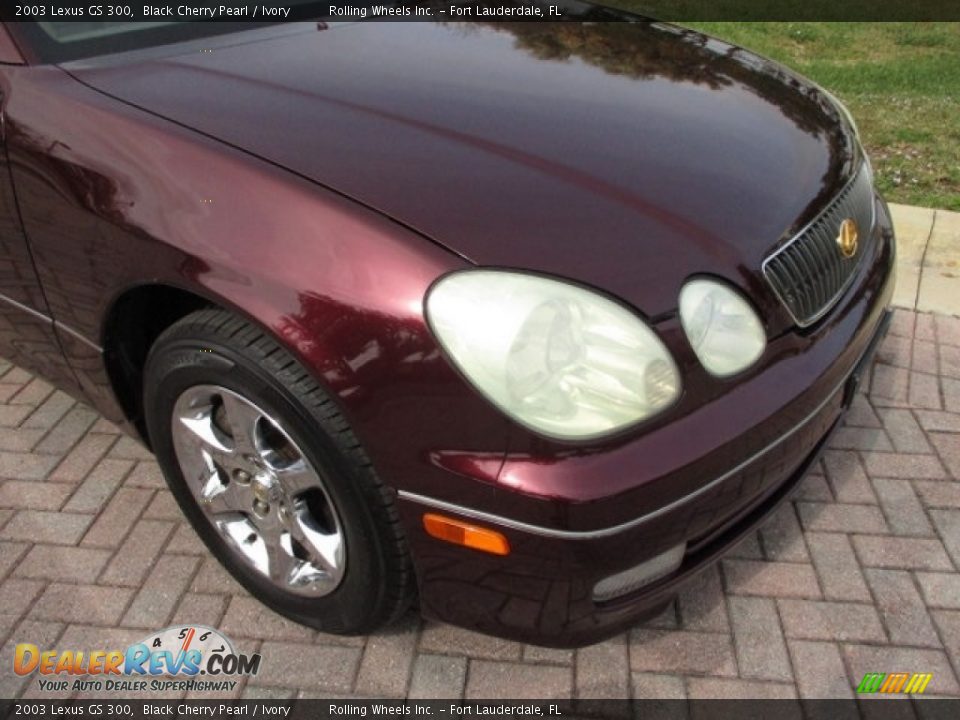 2003 Lexus GS 300 Black Cherry Pearl / Ivory Photo #21