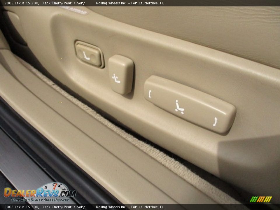 2003 Lexus GS 300 Black Cherry Pearl / Ivory Photo #24