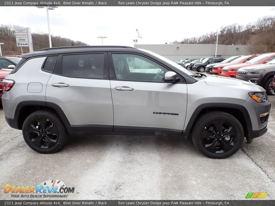 2021 Jeep Compass Altitude 4x4 Billet Silver Metallic / Black Photo #7