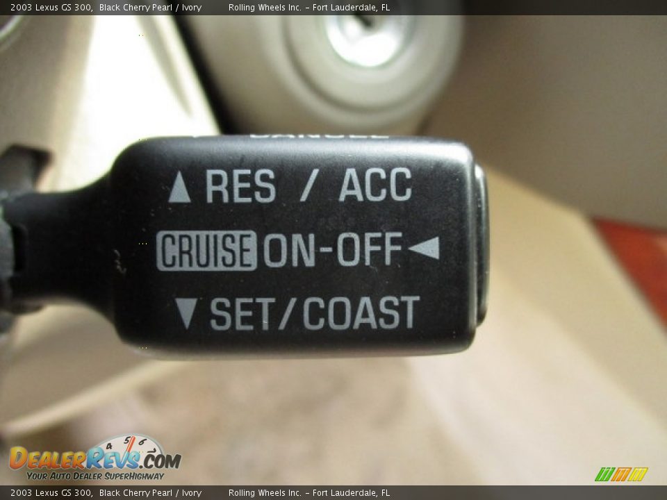 2003 Lexus GS 300 Black Cherry Pearl / Ivory Photo #27