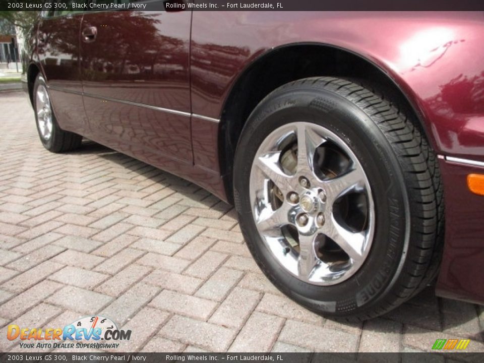 2003 Lexus GS 300 Black Cherry Pearl / Ivory Photo #28