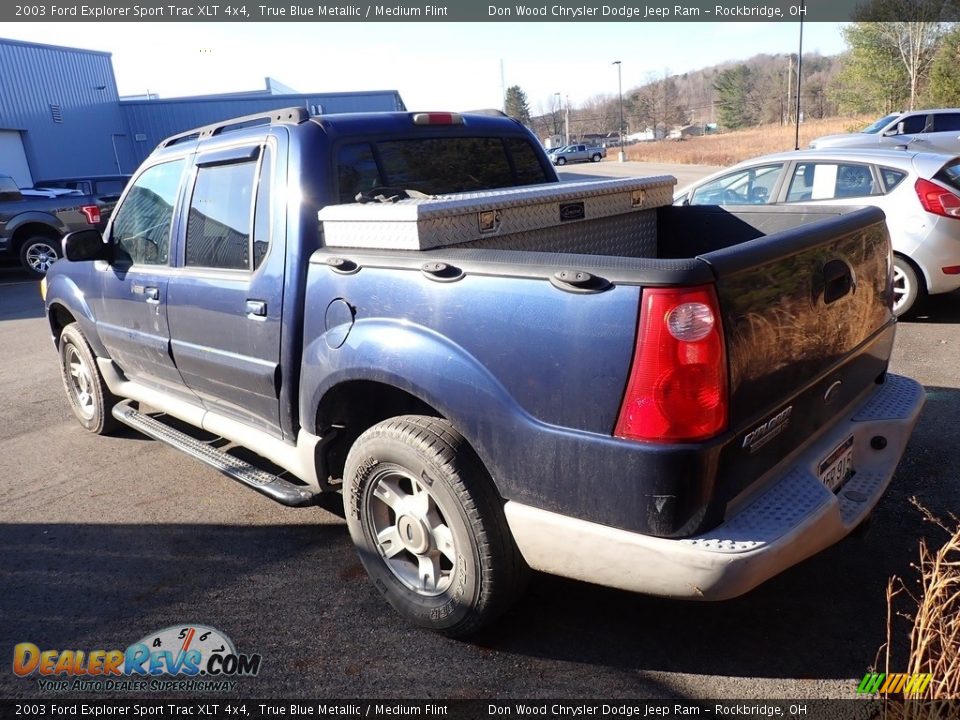 2003 Ford Explorer Sport Trac XLT 4x4 True Blue Metallic / Medium Flint Photo #11