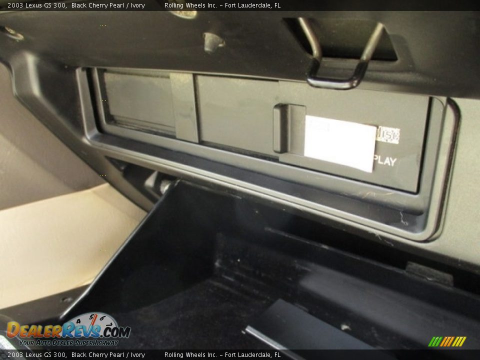 2003 Lexus GS 300 Black Cherry Pearl / Ivory Photo #30
