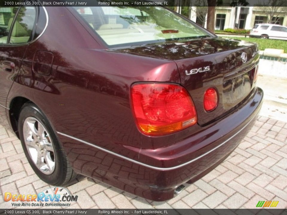 2003 Lexus GS 300 Black Cherry Pearl / Ivory Photo #31