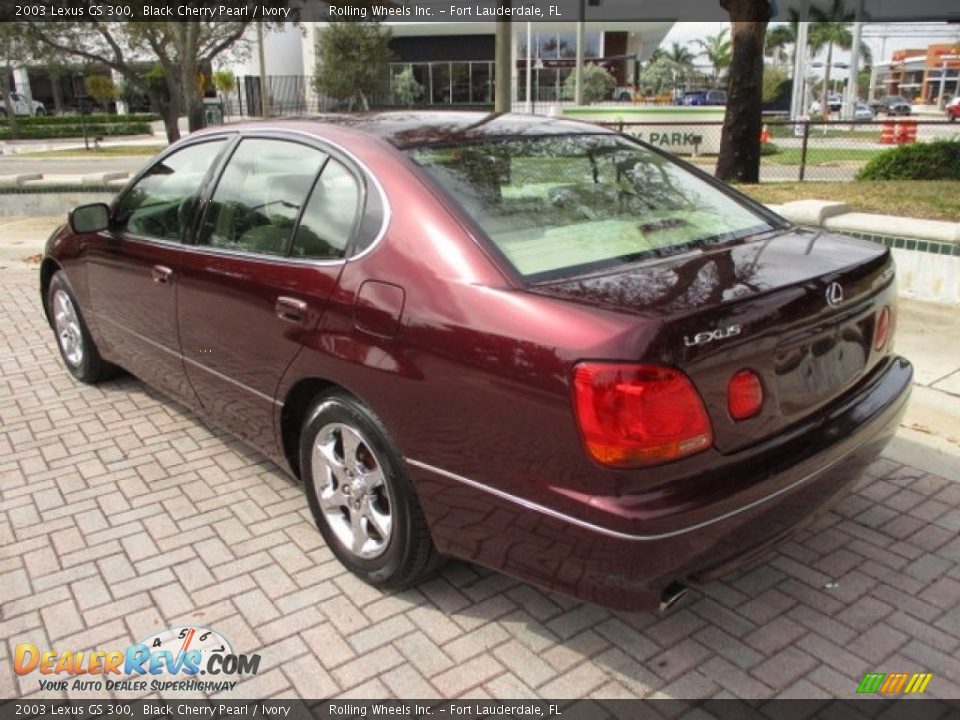 2003 Lexus GS 300 Black Cherry Pearl / Ivory Photo #33