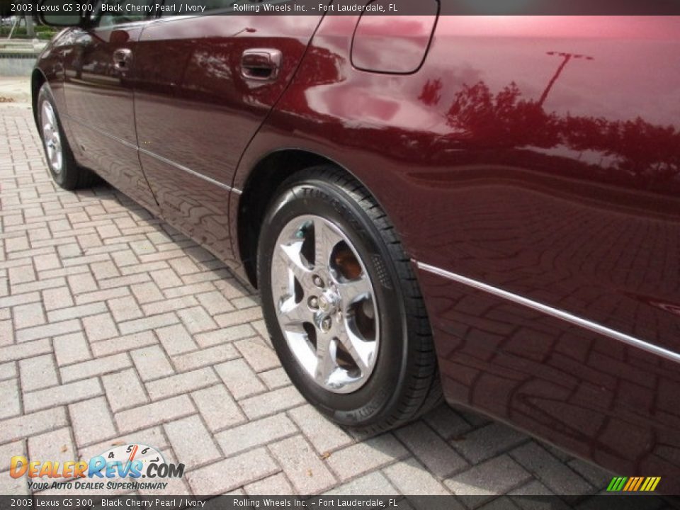 2003 Lexus GS 300 Black Cherry Pearl / Ivory Photo #35