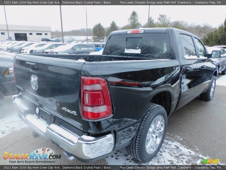 2021 Ram 1500 Big Horn Crew Cab 4x4 Diamond Black Crystal Pearl / Black Photo #5