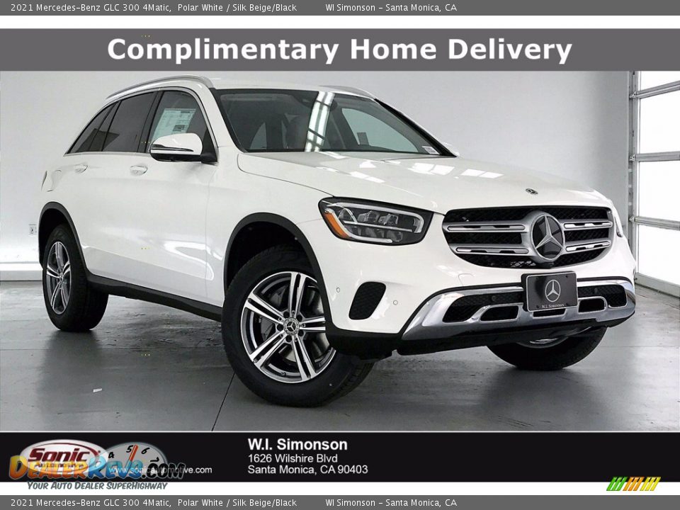 2021 Mercedes-Benz GLC 300 4Matic Polar White / Silk Beige/Black Photo #1