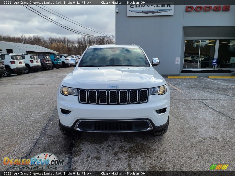 2021 Jeep Grand Cherokee Limited 4x4 Bright White / Black Photo #7