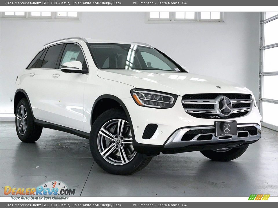 2021 Mercedes-Benz GLC 300 4Matic Polar White / Silk Beige/Black Photo #12