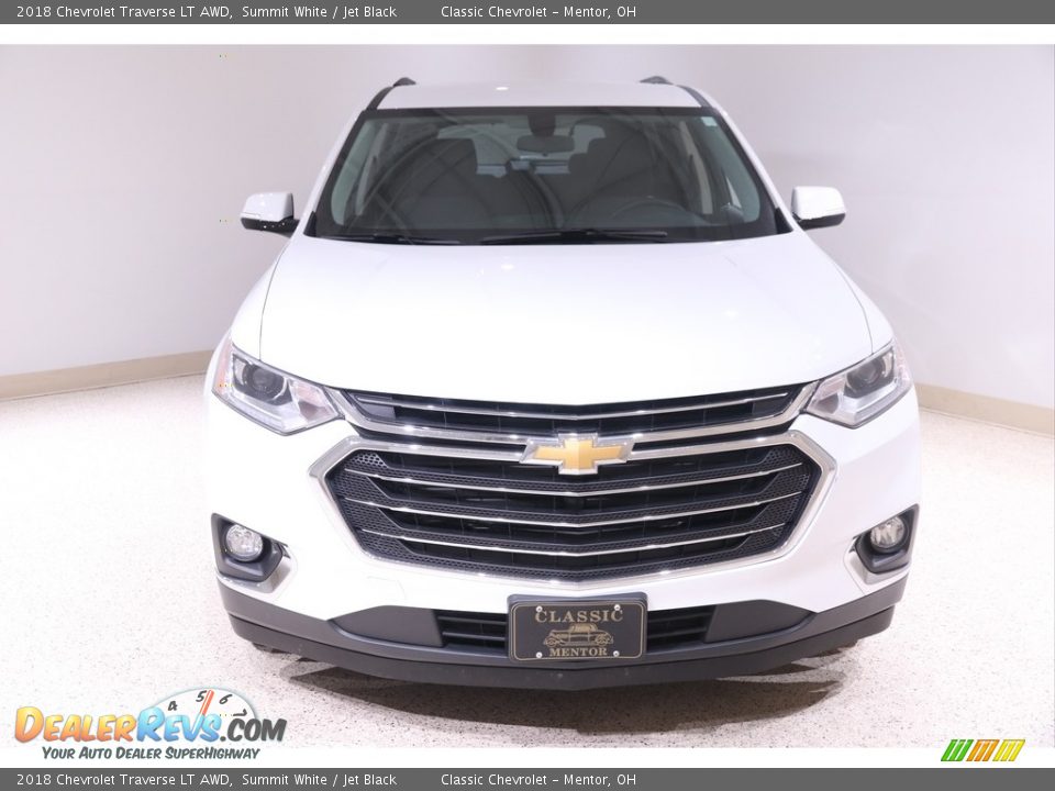 2018 Chevrolet Traverse LT AWD Summit White / Jet Black Photo #2