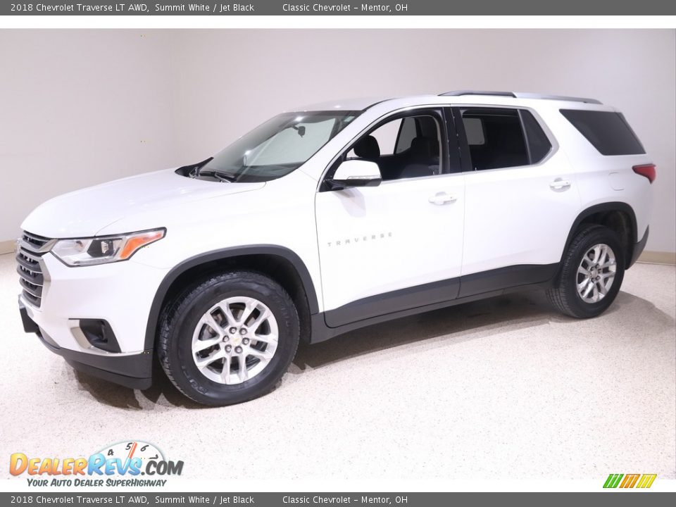 2018 Chevrolet Traverse LT AWD Summit White / Jet Black Photo #3