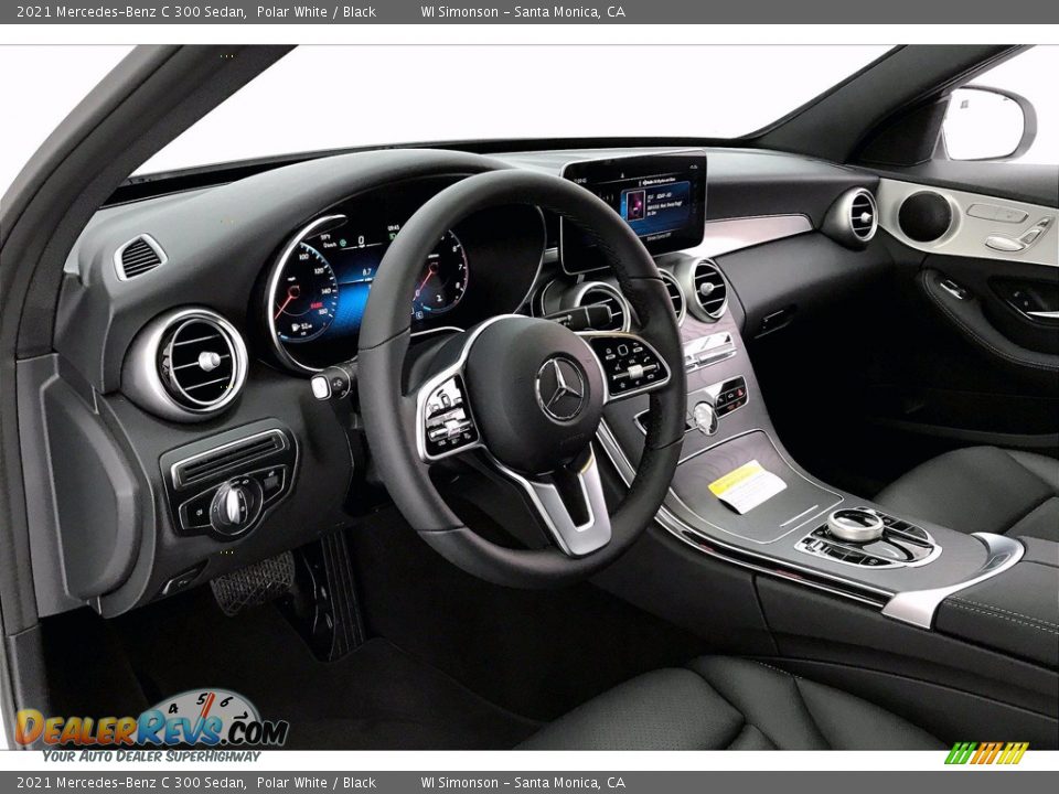 2021 Mercedes-Benz C 300 Sedan Polar White / Black Photo #4