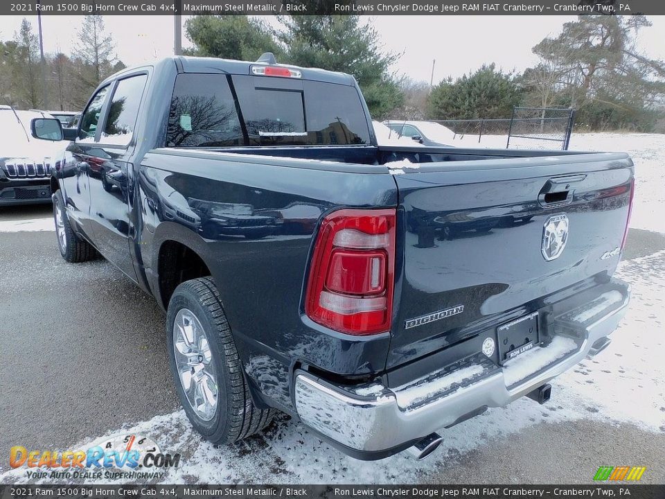 2021 Ram 1500 Big Horn Crew Cab 4x4 Maximum Steel Metallic / Black Photo #8