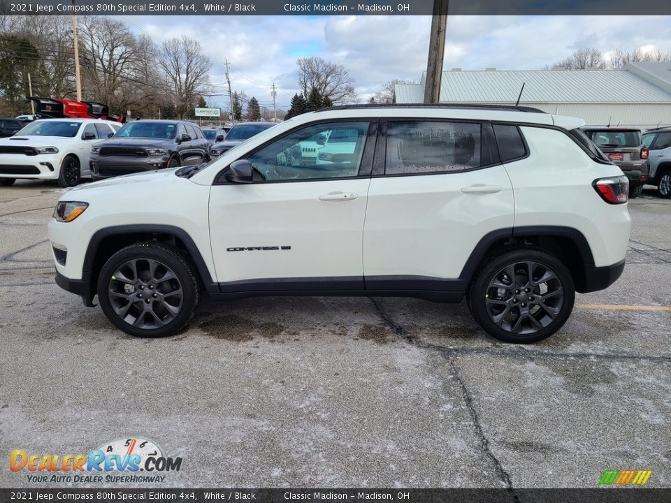 2021 Jeep Compass 80th Special Edition 4x4 White / Black Photo #8
