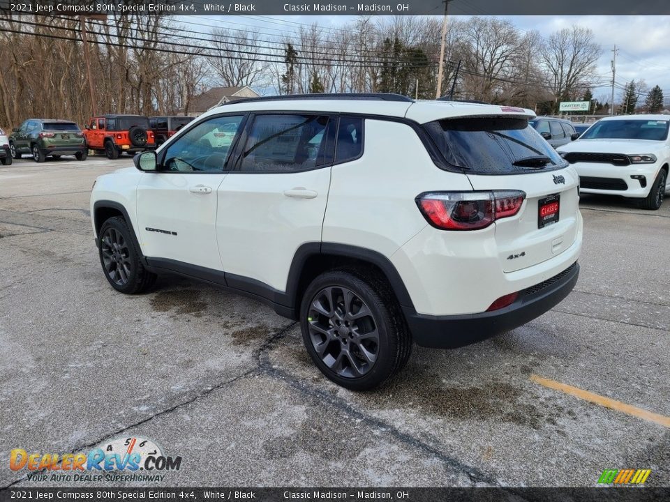 2021 Jeep Compass 80th Special Edition 4x4 White / Black Photo #9