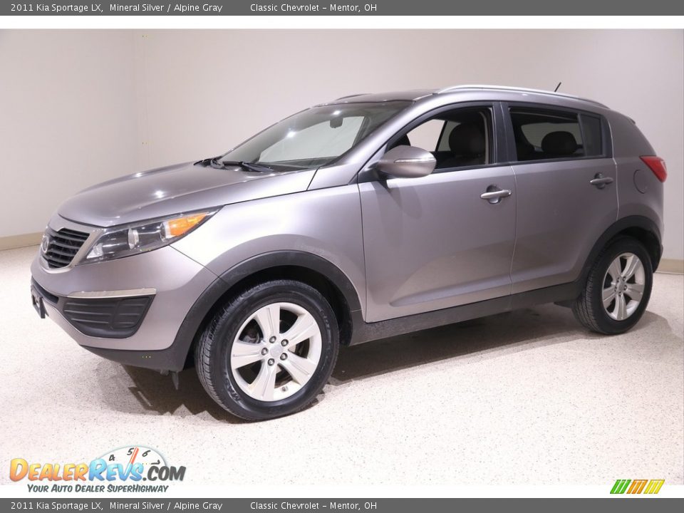 2011 Kia Sportage LX Mineral Silver / Alpine Gray Photo #3