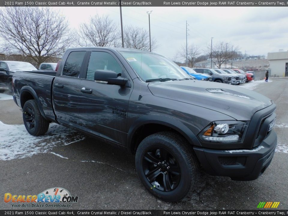 2021 Ram 1500 Classic Quad Cab 4x4 Granite Crystal Metallic / Diesel Gray/Black Photo #3