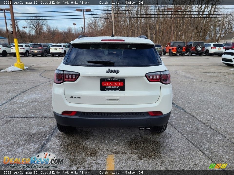 2021 Jeep Compass 80th Special Edition 4x4 White / Black Photo #10
