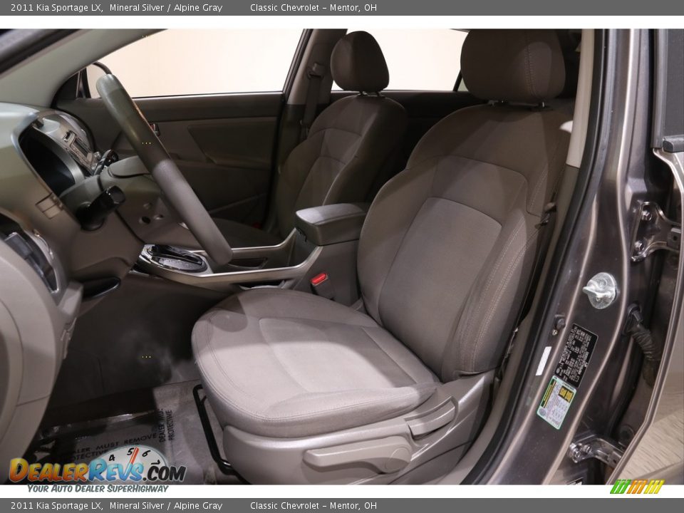 2011 Kia Sportage LX Mineral Silver / Alpine Gray Photo #5