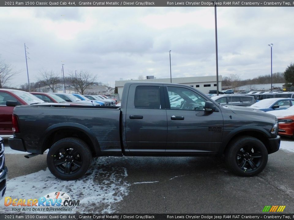 2021 Ram 1500 Classic Quad Cab 4x4 Granite Crystal Metallic / Diesel Gray/Black Photo #4