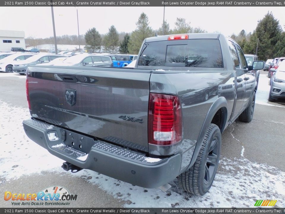 2021 Ram 1500 Classic Quad Cab 4x4 Granite Crystal Metallic / Diesel Gray/Black Photo #5