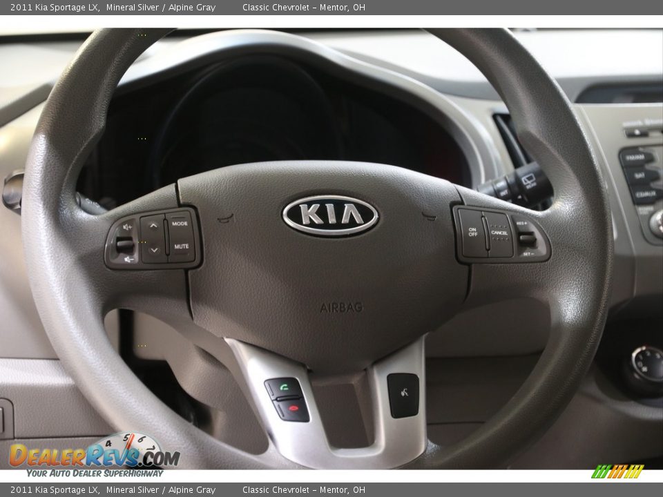 2011 Kia Sportage LX Mineral Silver / Alpine Gray Photo #7