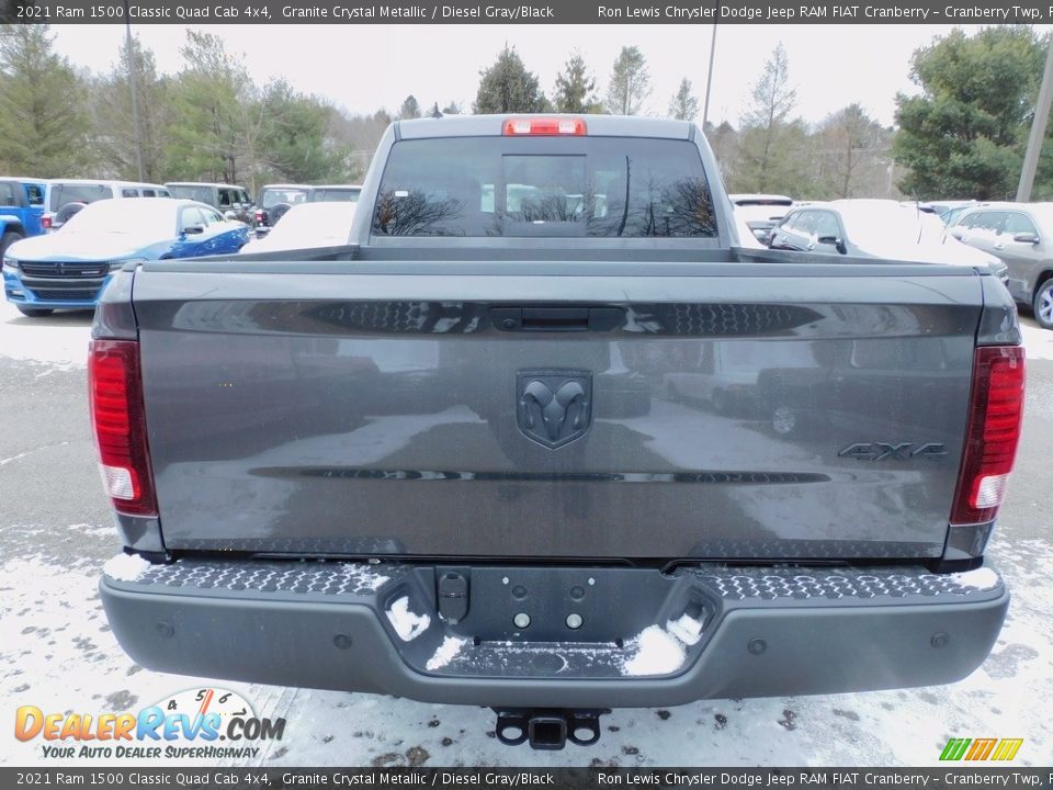 2021 Ram 1500 Classic Quad Cab 4x4 Granite Crystal Metallic / Diesel Gray/Black Photo #6