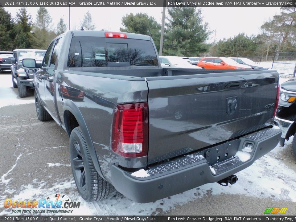 2021 Ram 1500 Classic Quad Cab 4x4 Granite Crystal Metallic / Diesel Gray/Black Photo #8