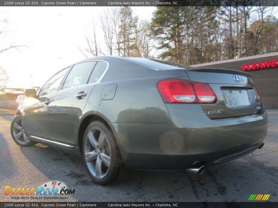 2006 Lexus GS 430 Cypress Green Pearl / Cashmere Photo #8