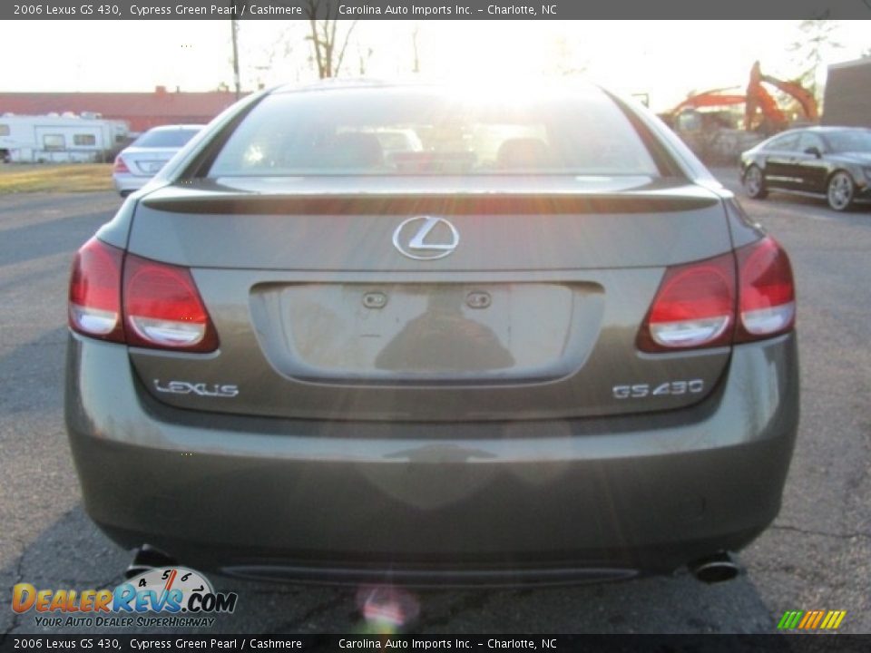 2006 Lexus GS 430 Cypress Green Pearl / Cashmere Photo #9