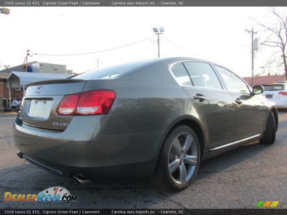 2006 Lexus GS 430 Cypress Green Pearl / Cashmere Photo #10