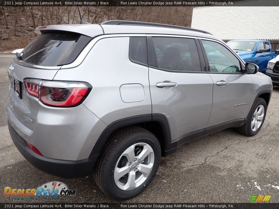 2021 Jeep Compass Latitude 4x4 Billet Silver Metallic / Black Photo #6