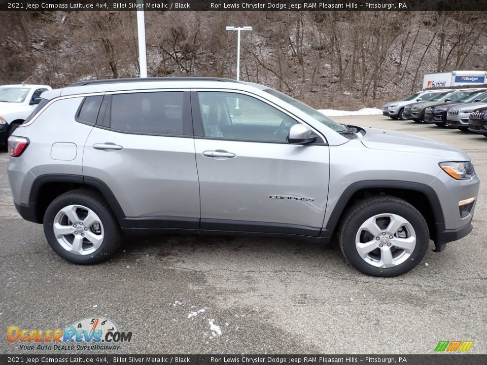 2021 Jeep Compass Latitude 4x4 Billet Silver Metallic / Black Photo #7